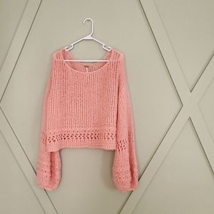Free people oversized chunky knit sweater